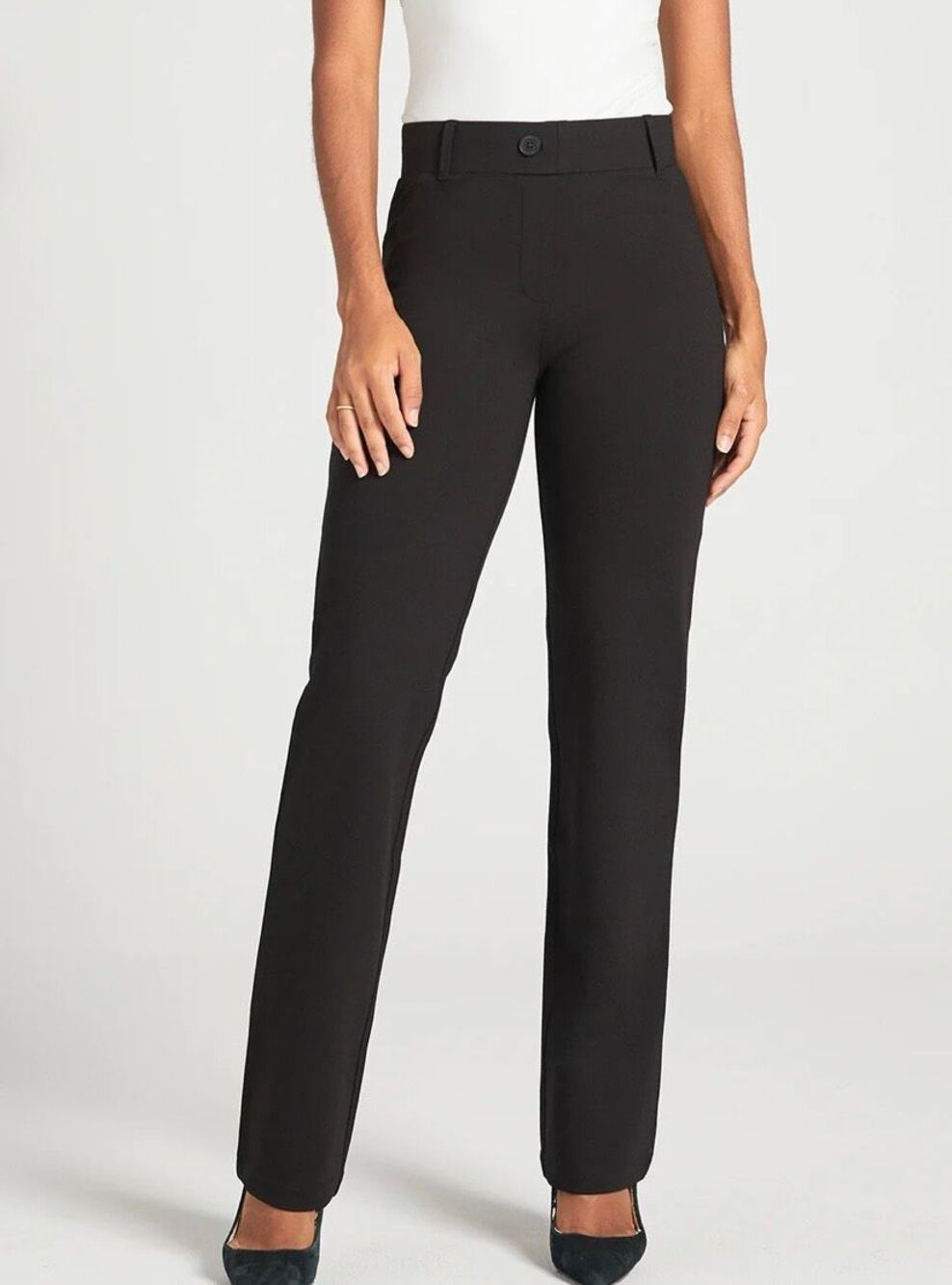 Betabrand dress yoga pants black size M petite